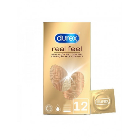 Comprar PRESERVATIVOS REAL FEEL 12 UNIDADES DUREX online - Coliseum