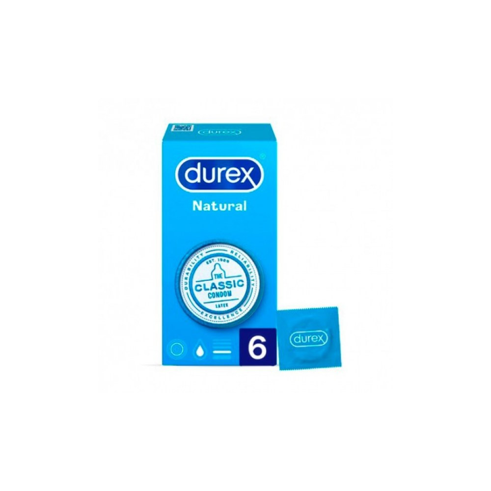 Comprar online PRESERVATIVOS NATURAL PLUS EASY ON 6 UNIDADES DUREX