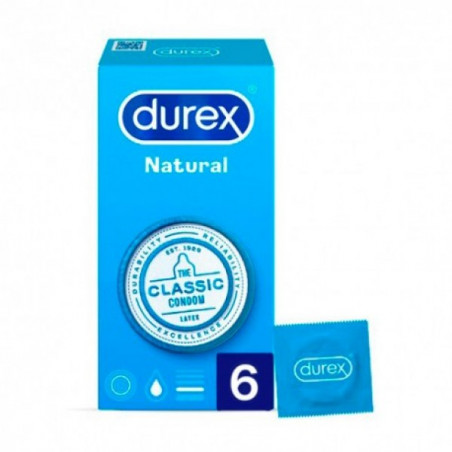 Comprar online PRESERVATIVOS NATURAL PLUS EASY ON 6 UNIDADES DUREX