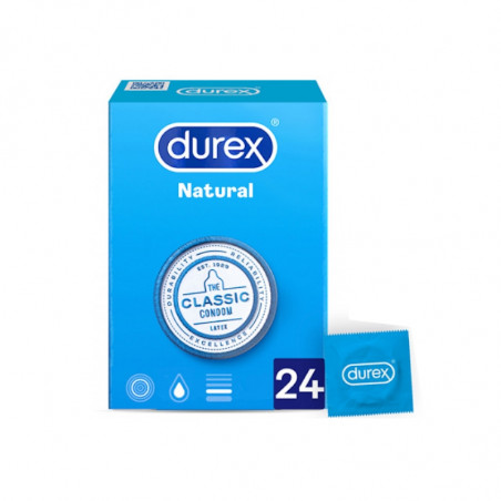 Comprar PRESERVATIVOS NATURAL PLUS 24 UNIDADES DUREX online - Coliseum