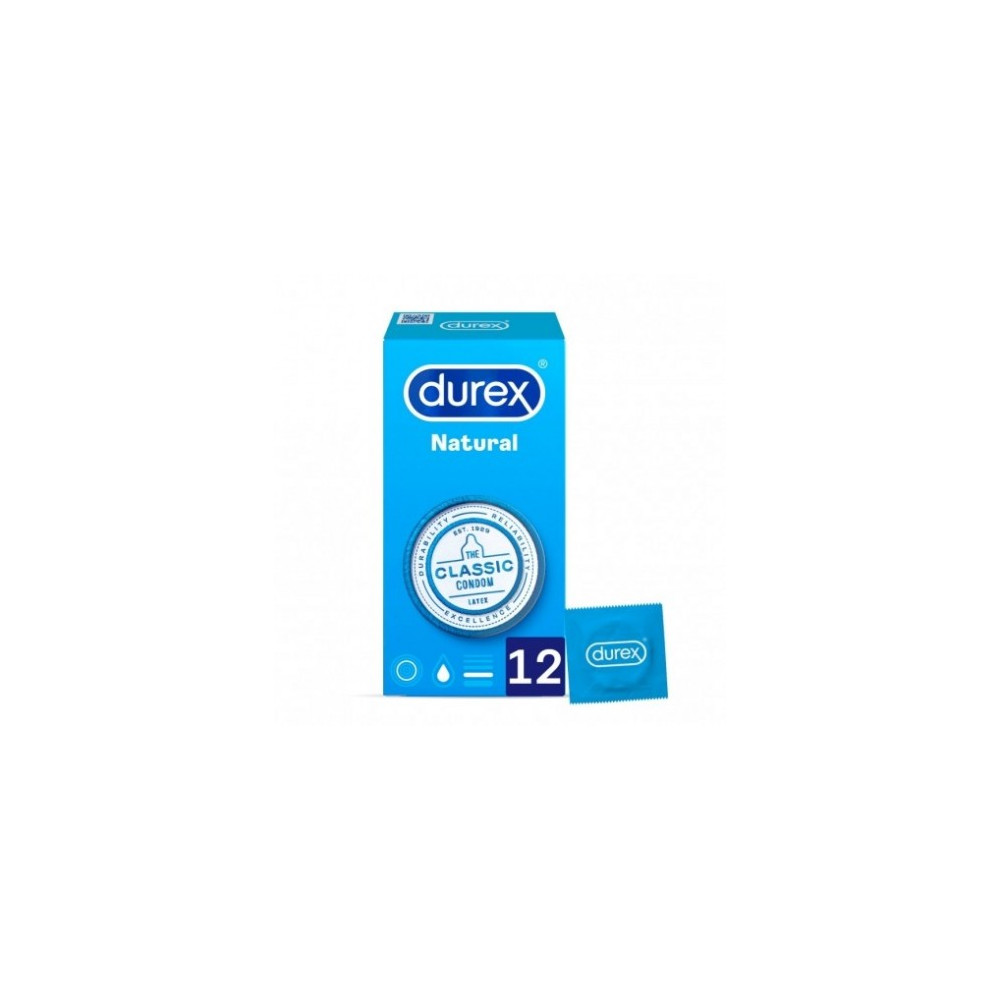 Comprar PRESERVATIVOS NATURAL PLUS 12 UNIDADES DUREX online - Coliseum