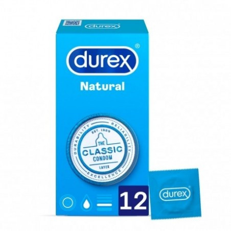 Comprar PRESERVATIVOS NATURAL PLUS 12 UNIDADES DUREX online - Coliseum