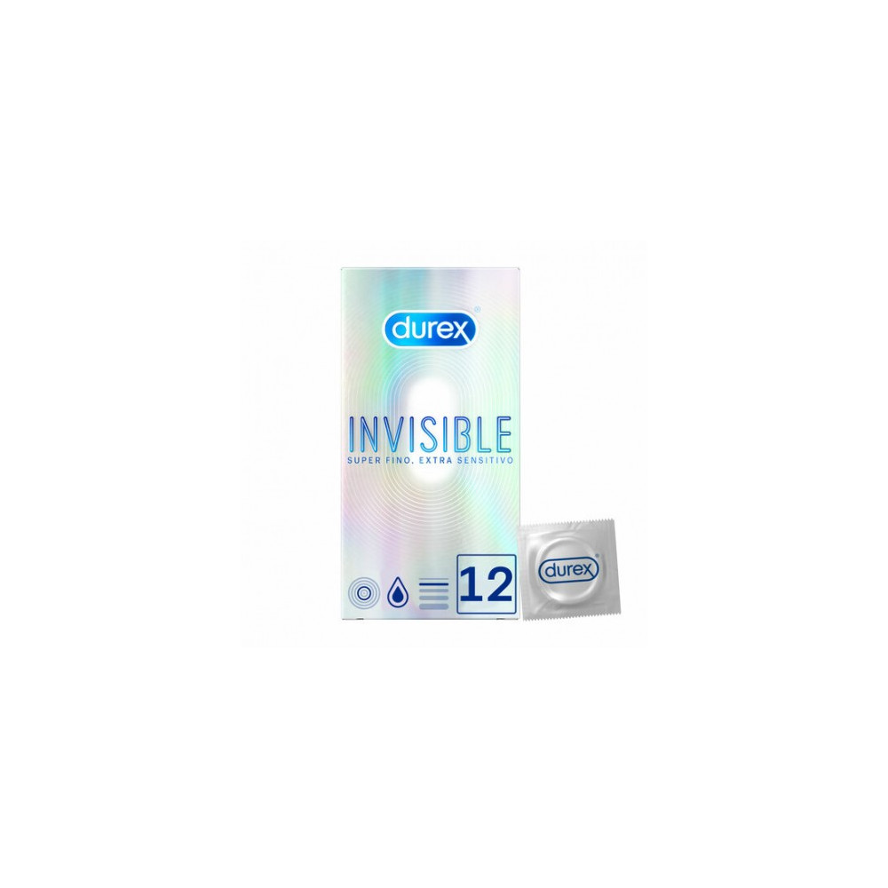 Comprar PRESERVATIVOS INVISIBLE 12 UNIDADES DUREX online - Coliseum