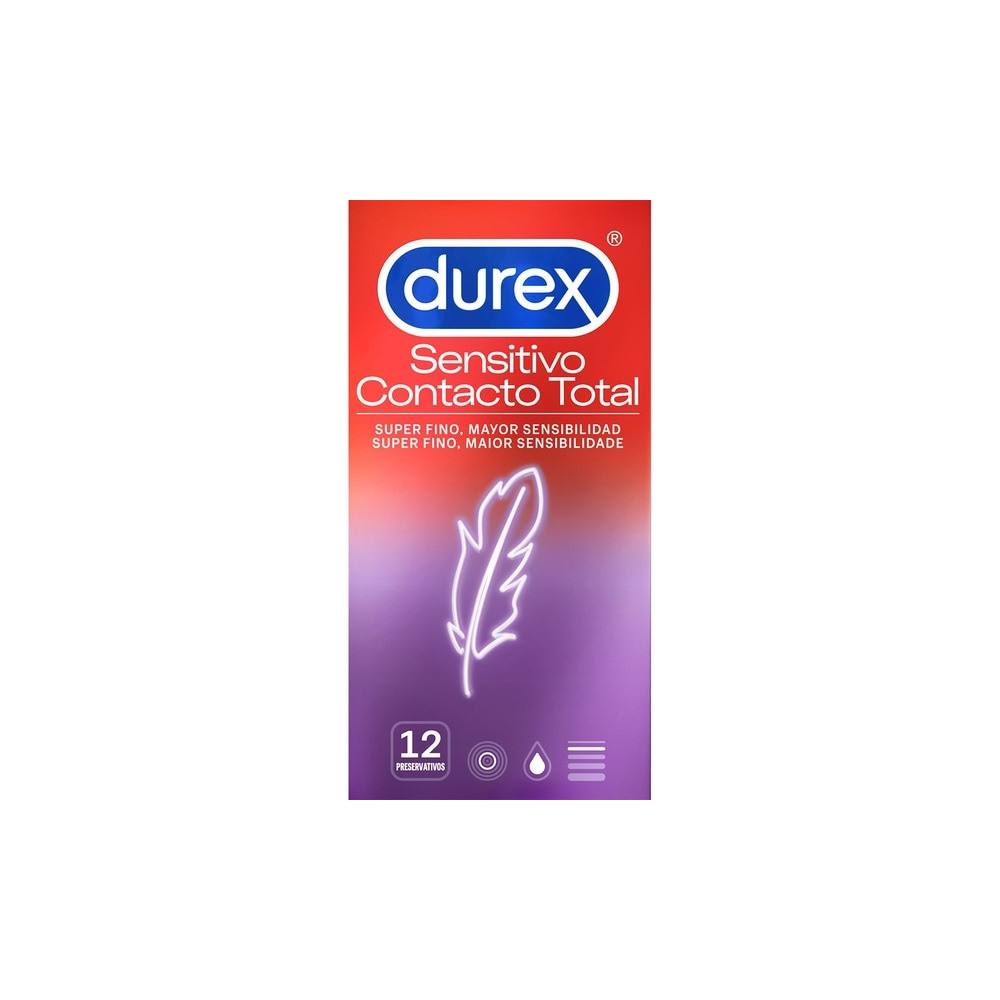 Comprar online PRESERVATIVOS CONTACTO TOTAL 12 UNIDADES DUREX