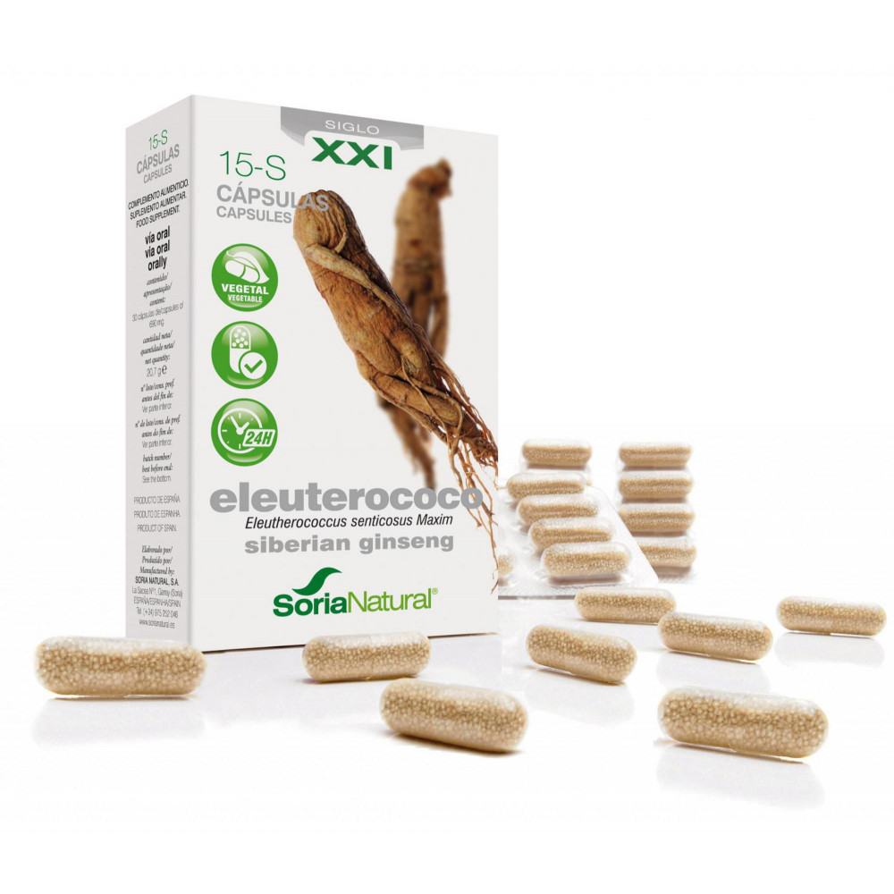 Comprar online ELEUTEROCOCO 15-S 30 CAP. SORIA NATURAL - Coliseum