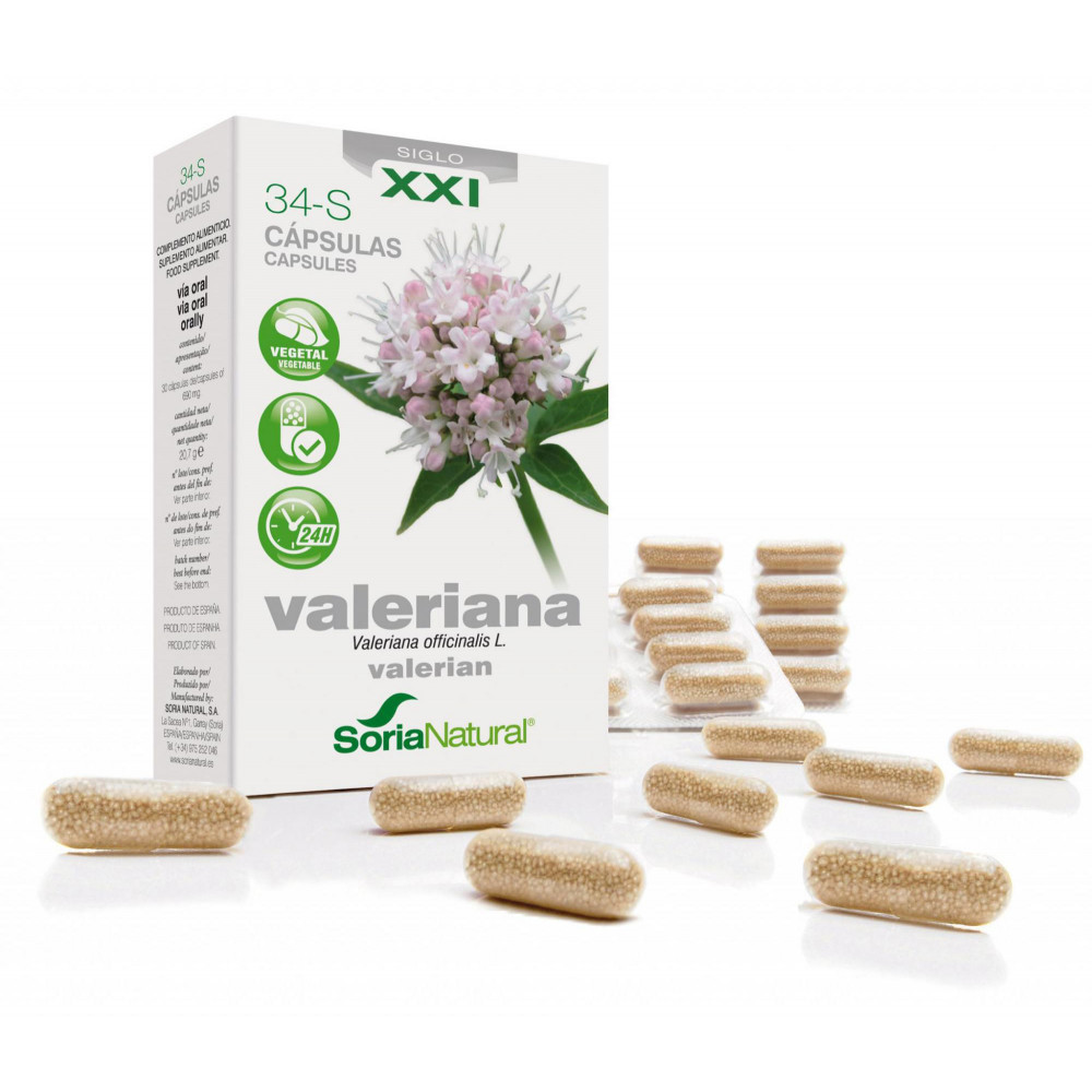 Comprar VALERIANA 34-S 30 CAP LIBERACION RETARDADA SORIA NATURAL