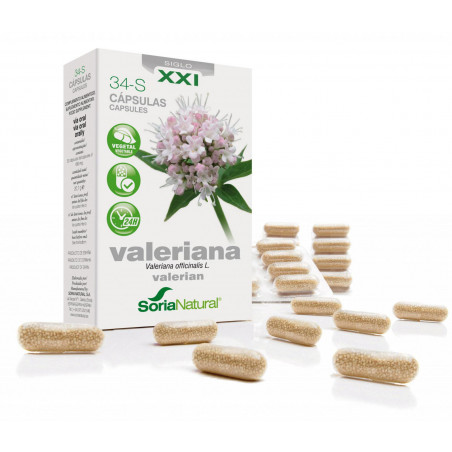 Comprar VALERIANA 34-S 30 CAP LIBERACION RETARDADA SORIA NATURAL