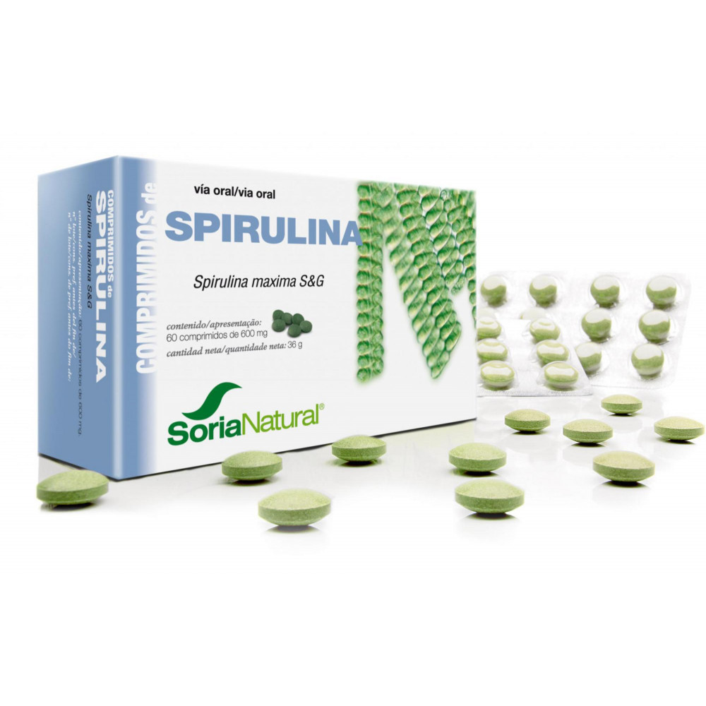 Comprar ESPIRULINA 60 COMP SORIA NATURAL online - Farmacia Coliseum
