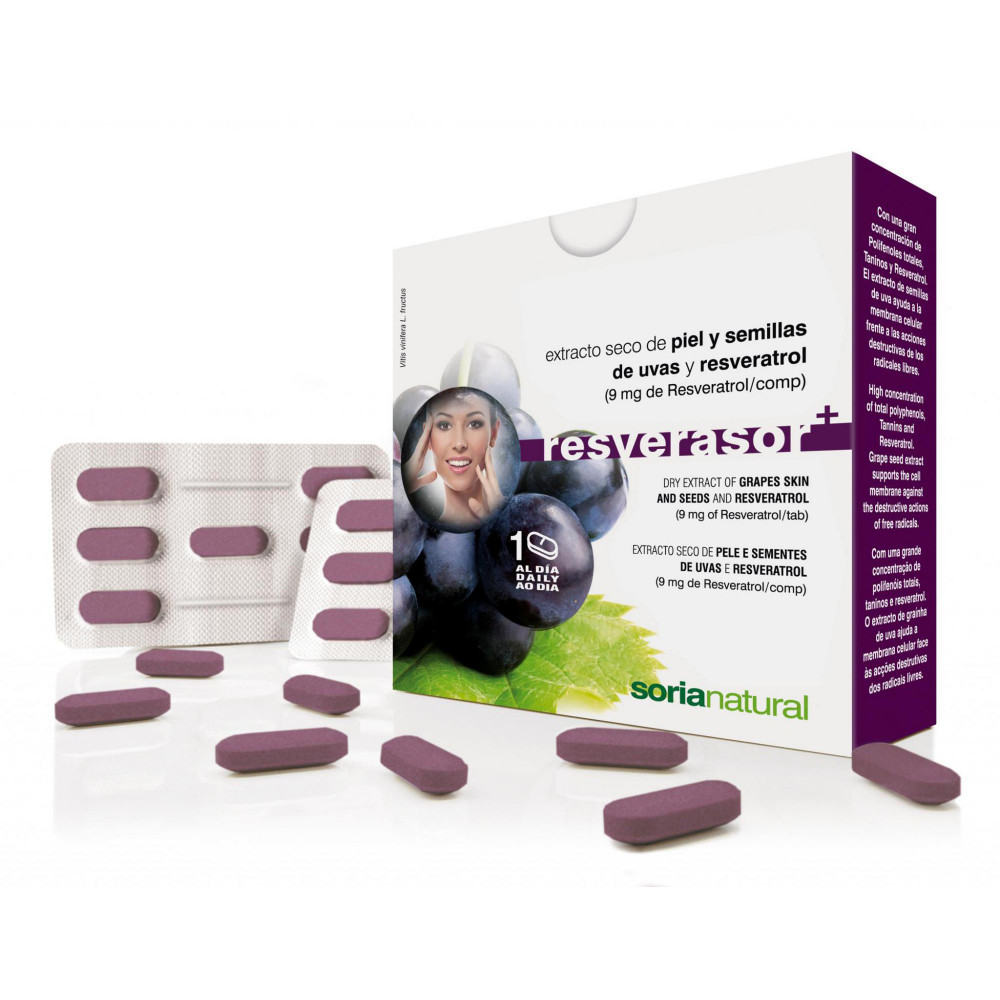 Comprar online RESVERASOR PLUS 28 COMP SORIA NATURAL - Coliseum