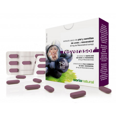 Comprar online RESVERASOR PLUS 28 COMP SORIA NATURAL - Coliseum