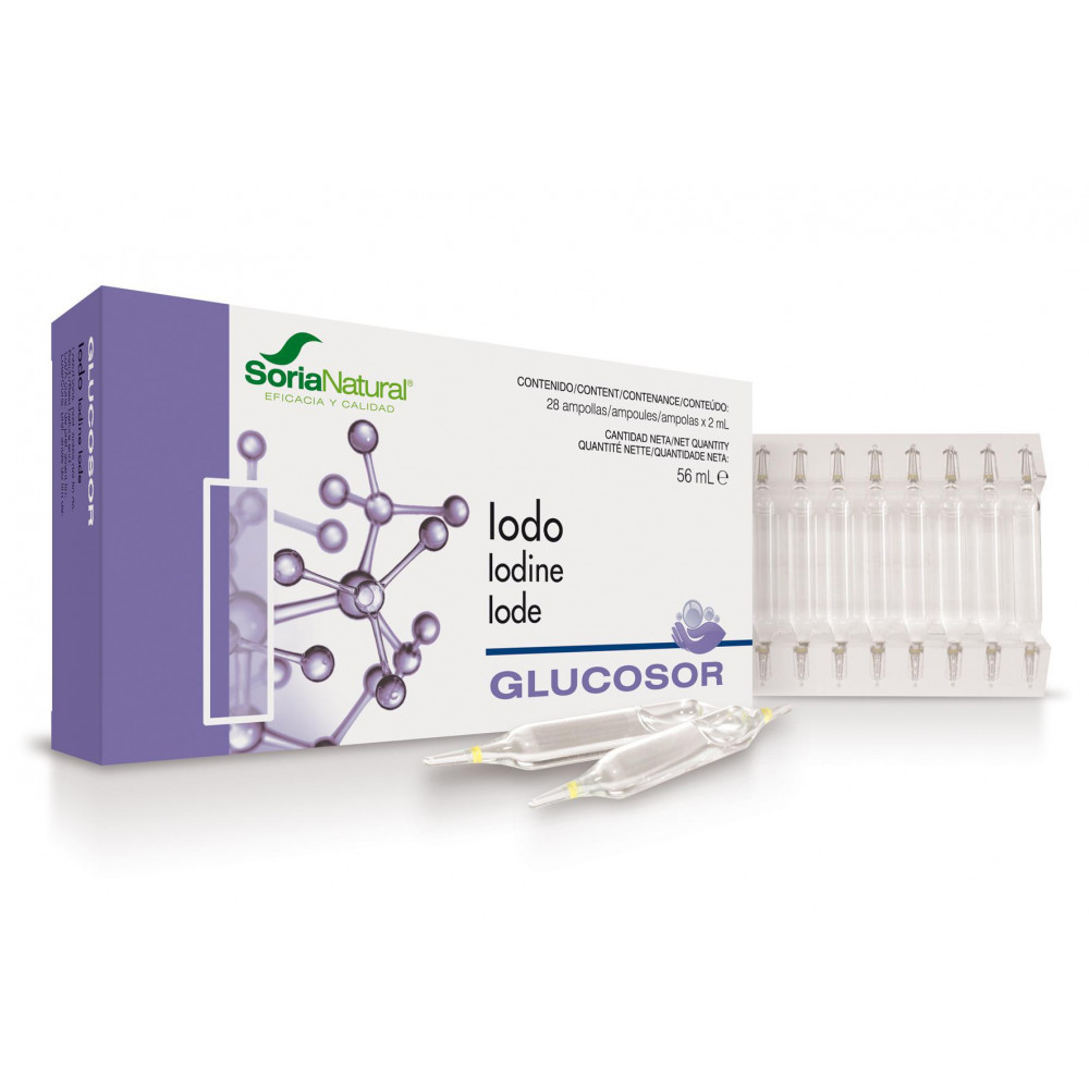 Comprar GLUCOSOR IODO 28 AMP 2CC SORIA NATURAL online - Coliseum