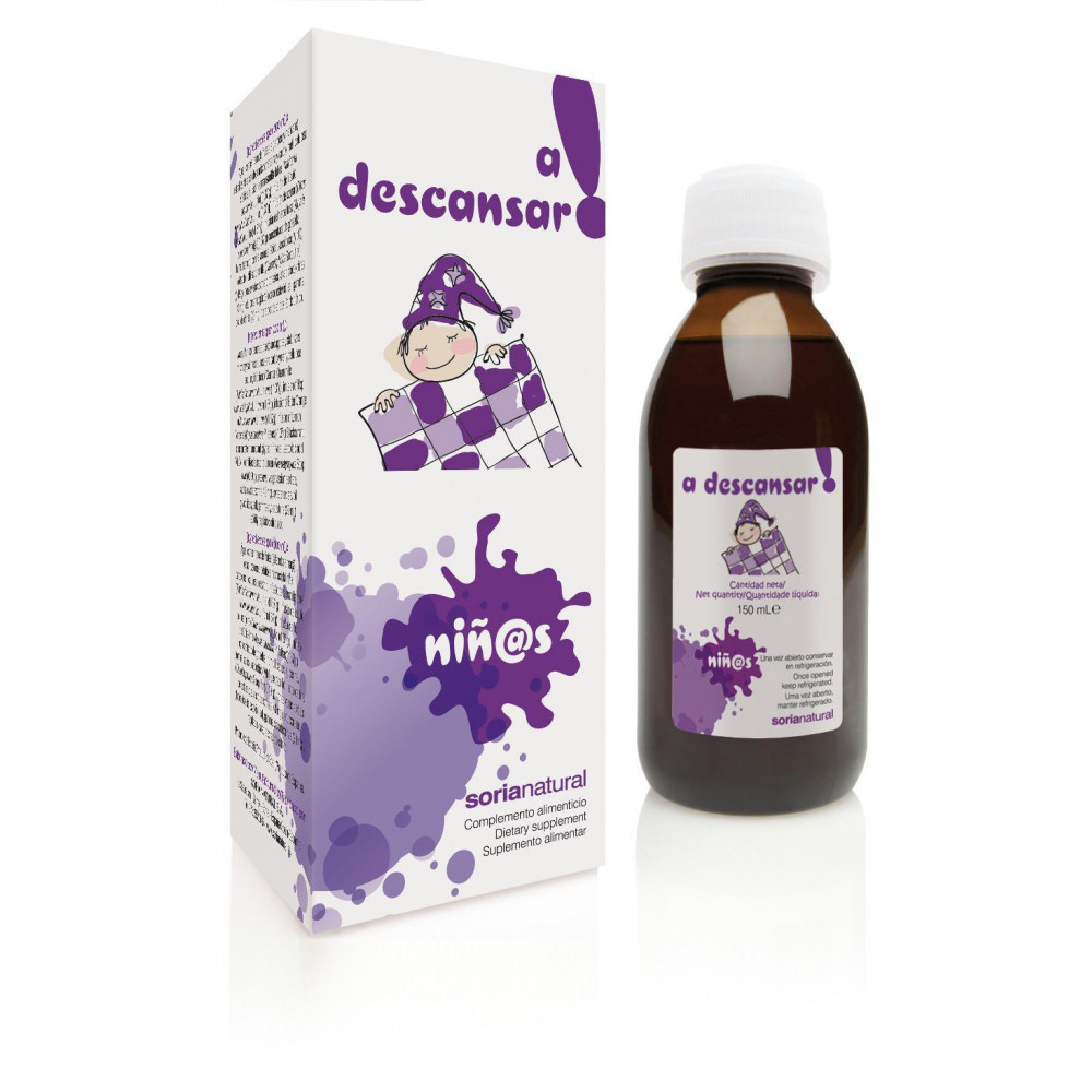 Comprar online A DESCANSAR JARABE INFANTIL 150 CC SORIA NATURAL - Farmacia Coliseum