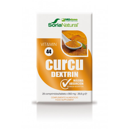 Comprar CURCUDEXTRIN CURCUMA 28 COMP MGDOSE SORIA NATURAL online