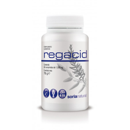 Comprar online REGACID 60 COMP SORIA NATURAL - Farmacia Coliseum