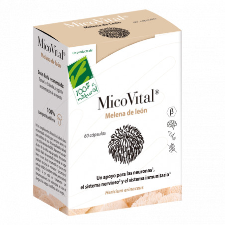 Comprar MELENA DE LEON MICOVITAL 60 CAP CIEN POR CIEN NATURAL online