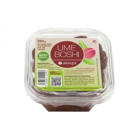 Comprar online UMEBOSHI CIRUELAS 250 G MIMASA - Farmacia Coliseum
