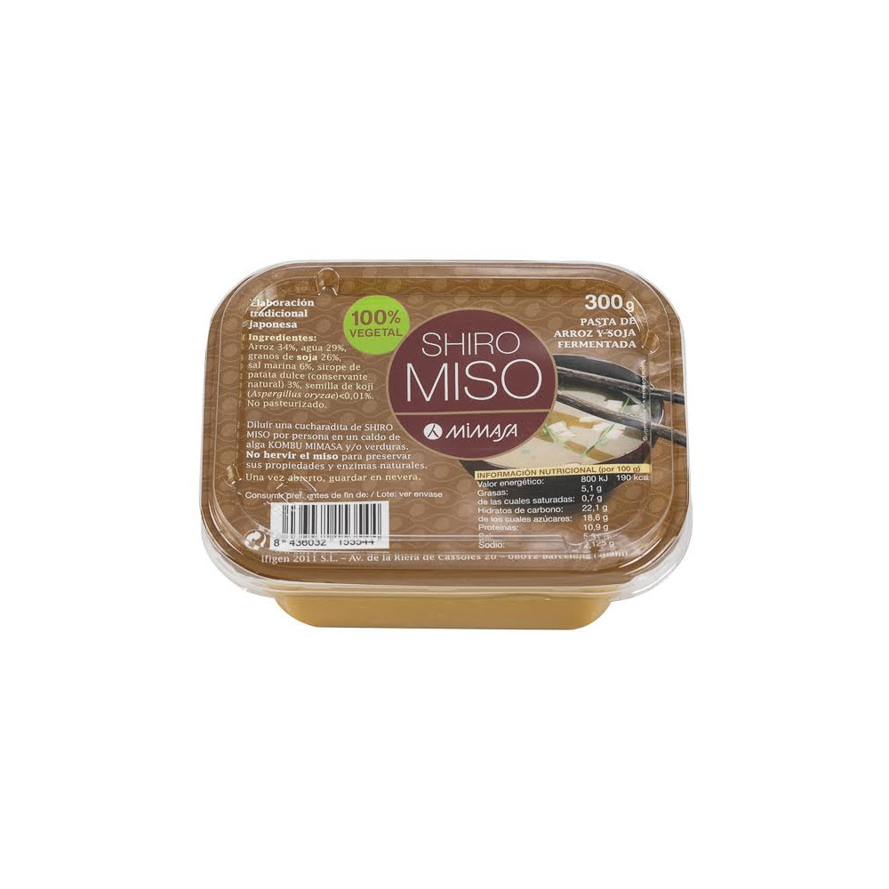 Comprar online SHIRO MISO (ARROZ BLANCO) 300 GR MIMASA IFIGEN - Farmacia Coliseum