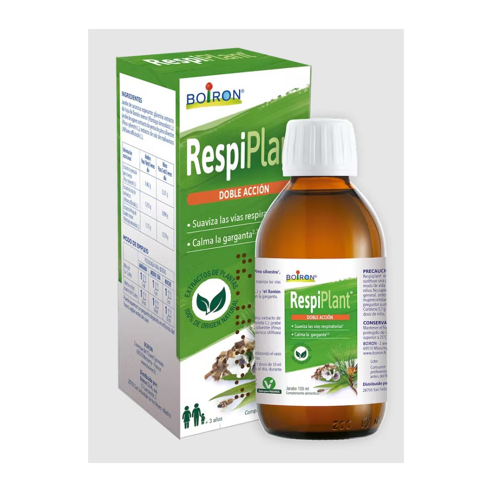 Comprar RESPIPLANT JARABE VIAS RESPIRAT Y GARGANTA BOIRON
