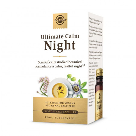 Comprar ULTIMATE CALM NIGHT 30 CAP SOLGAR online - Farmacia Coliseum
