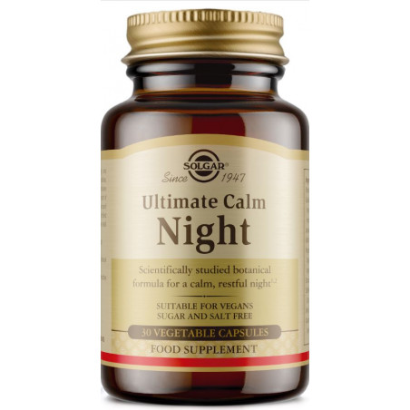 Comprar ULTIMATE CALM NIGHT 30 CAP SOLGAR online - Farmacia Coliseum