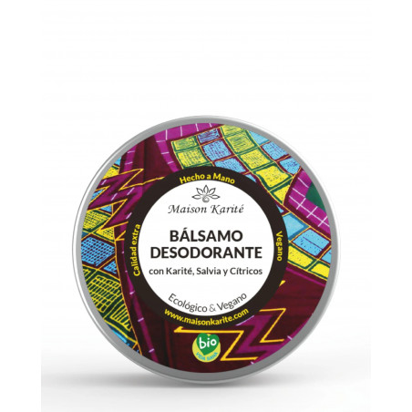 Comprar BALSAMO DESODORANTE RETARDANTE VELLO (KARITE,SALVIA,CITRICO) 30 ML LATA MAISON KARITE online