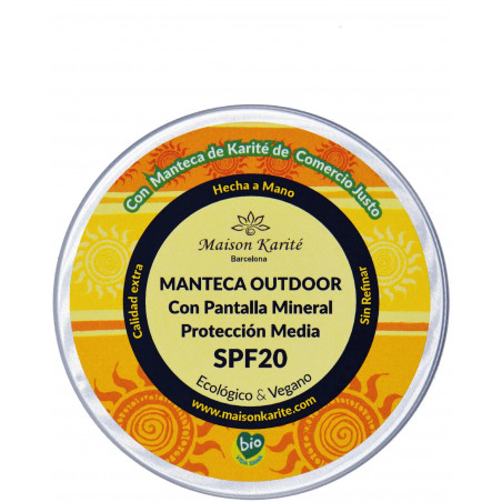 MANTECA OUTDOOR PANTALLA MINERAL 100ML LATA ALUMINIO SPF MAISON KARITE