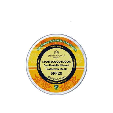MANTECA OUTDOOR PANTALLA MINERAL 100ML LATA ALUMINIO SPF MAISON KARITE