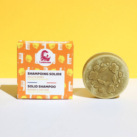 Comprar CHAMPU SOLIDO CAB RUBIOS LIMON VEGAN LAMAZUNA online - Farmacia Coliseum