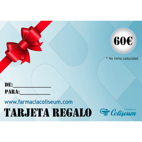 Comprar VALE REGALO 60€ CON PORTES GRATIS online - Coliseum