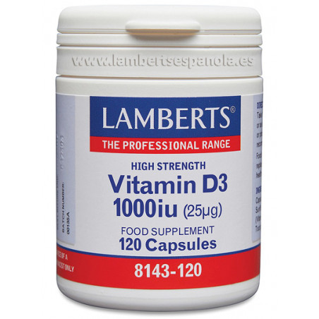 Comprar VITAMINA D 1000 UI 120 CAP LAMBERTS online - Coliseum