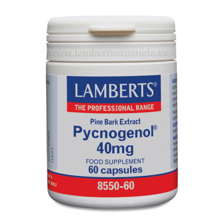Comprar online PICNOGENOL 40 MG 60 CAP LAMBERTS - Farmacia Coliseum
