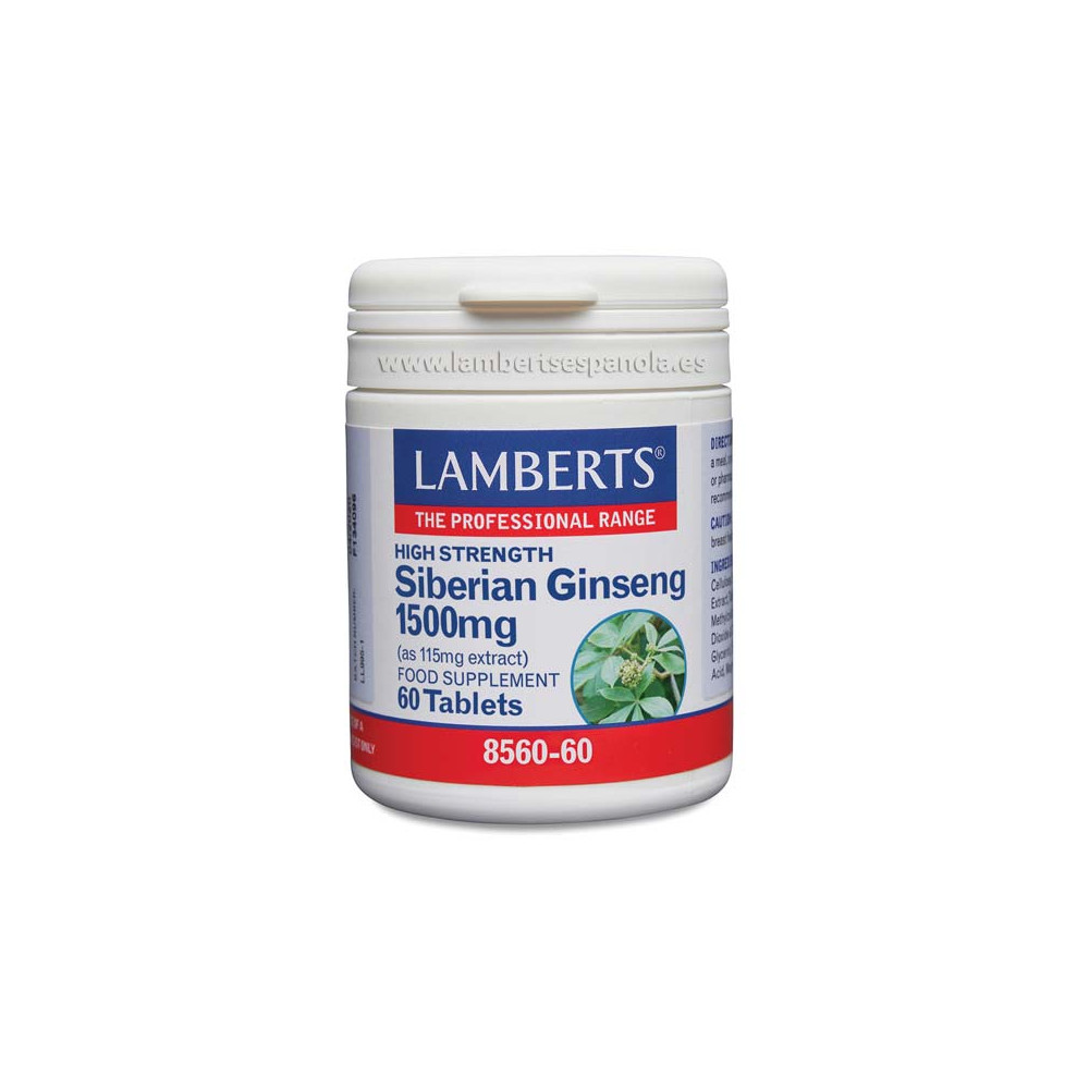 Comprar online GINSENG SIBERIANO 1500 MG 60 COMP LAMBERTS - Coliseum