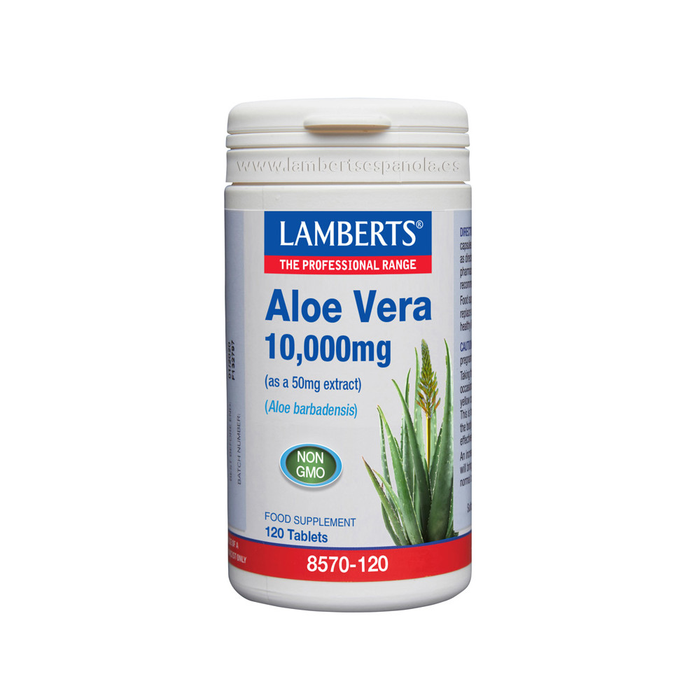 Comprar online ALOE VERA 10000 MG 120 COMP LAMBERTS - Coliseum