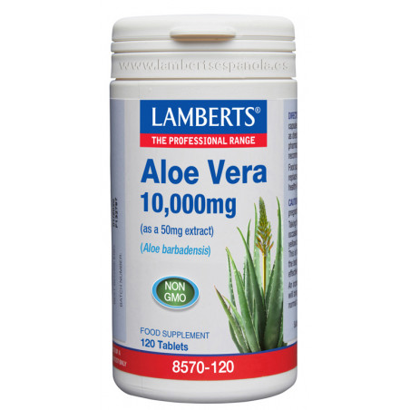 Comprar online ALOE VERA 10000 MG 120 COMP LAMBERTS - Coliseum