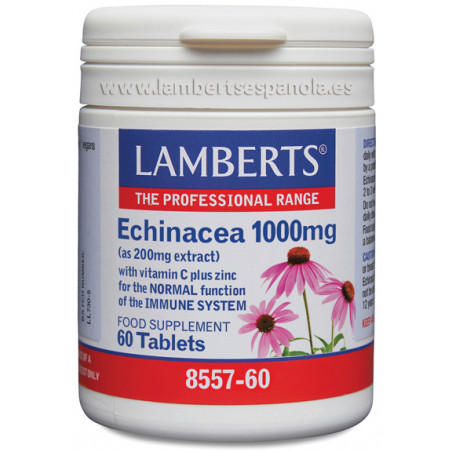 Comprar online ECHINACEA 1000 MG 60 COMP LAMBERTS - Farmacia Coliseum