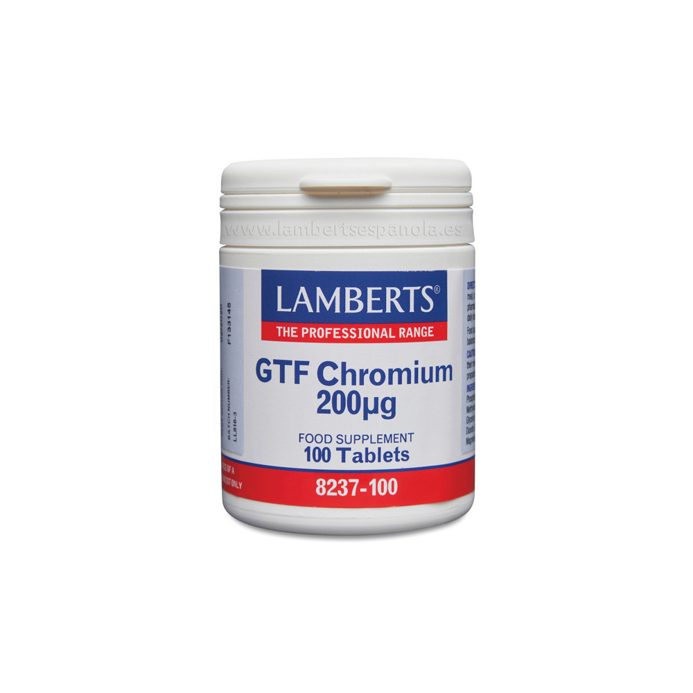 Comprar CROMO GTF 200 MCG 100 COMP LAMBERTS online - Coliseum