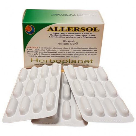 Comprar online ALLERSOL 60 CAP HERBOPLANET - Farmacia Coliseum