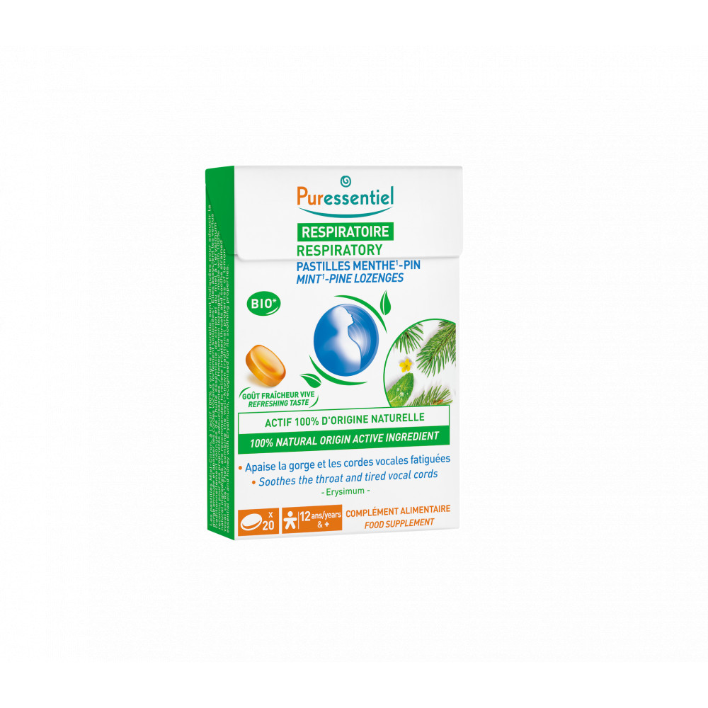 Comprar online PASTILLAS GARGANTA MENTA PINO 20 PAST PURESSENTIEL - Farmacia Coliseum
