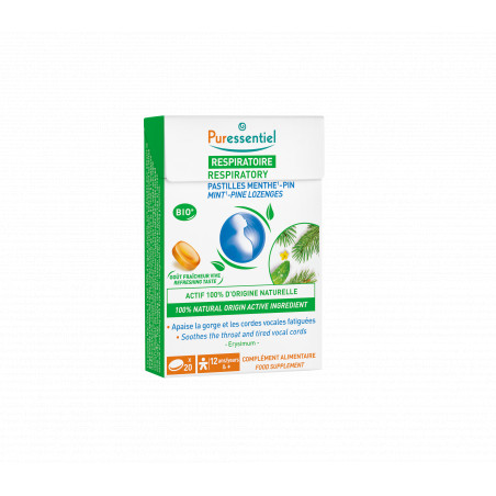 Comprar online PASTILLAS GARGANTA MENTA PINO 20 PAST PURESSENTIEL - Farmacia Coliseum