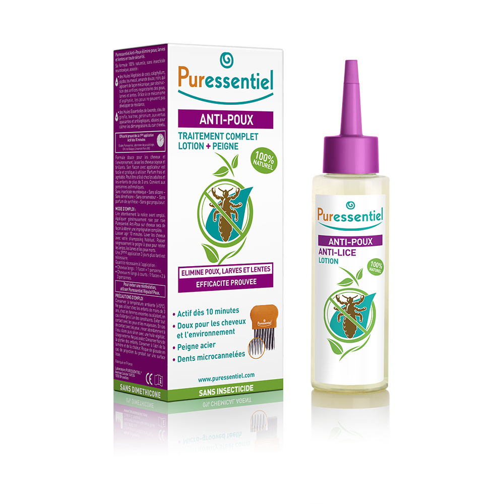 Comprar LOCION POUXDOUX ANTI PIOJOS C/ PEINE 100 ML PURESSENTIEL