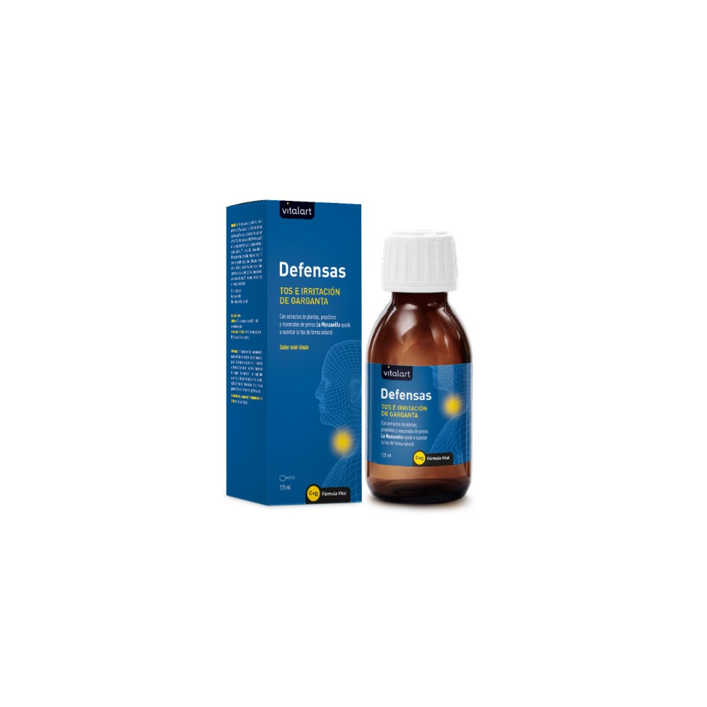 Comprar online DEFENSAS TOS JARABE 125 ML VITALART - Farmacia Coliseum