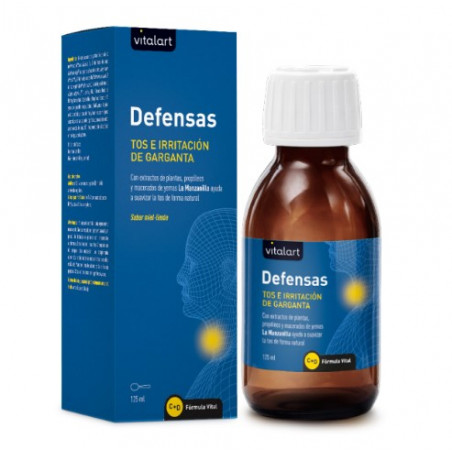 Comprar online DEFENSAS TOS JARABE 125 ML VITALART - Farmacia Coliseum