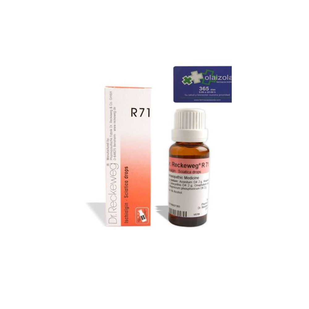 Comprar R71 ISCHIALGIN GOTAS 50 ML DR RECKEWEG online - Coliseum