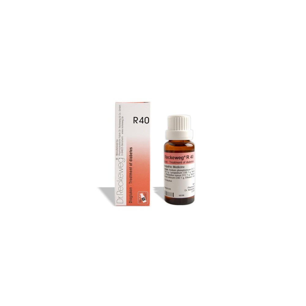 Comprar R40 DIAGLUKON GOTAS 50 ML DR RECKEWEG online - Coliseum