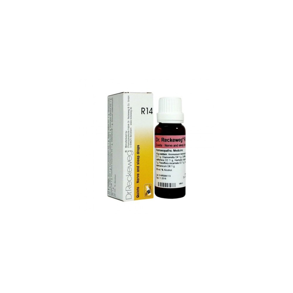 Comprar R14 QUIETA GOTAS 50 ML DR RECKEWEG online - Farmacia Coliseum