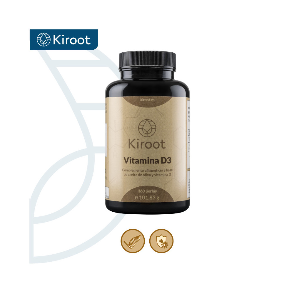 Comprar VITAMINA D3 360 PERLAS KIROOT NUTRIBIOTICA online - Coliseum