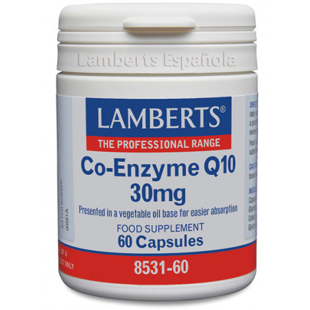 Comprar online COENZIMA Q-10 30 MG 60 CAP LAMBERTS - Coliseum