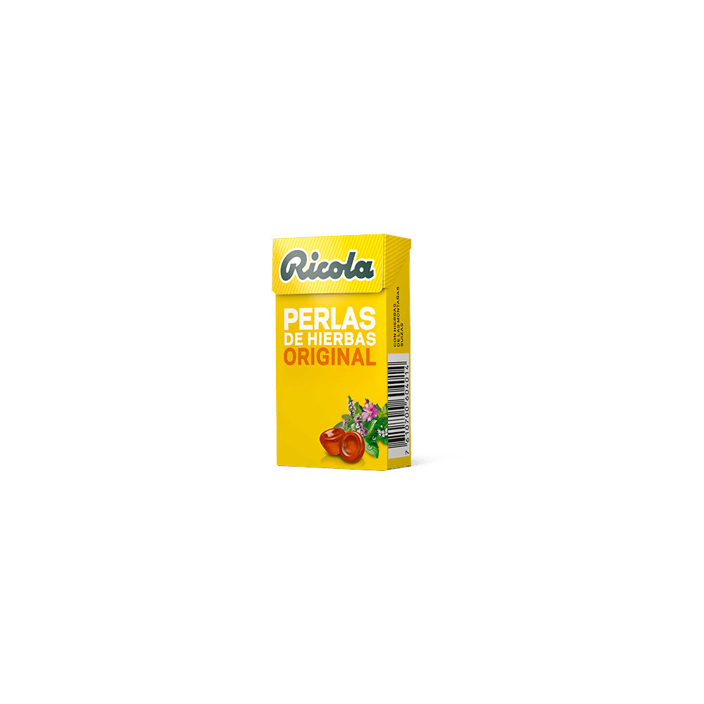 Comprar RICOLA PERLAS HIERBAS SIN AZUCAR 25 G online -Coliseum