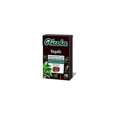 Comprar RICOLA CARAMELO REGALIZ SIN AZUCAR 50 G online -Coliseum