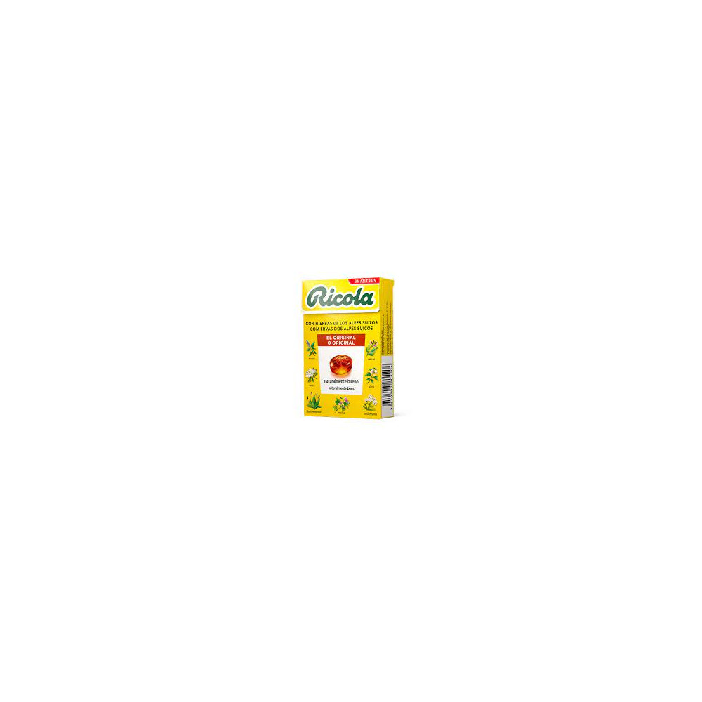 Comprar online RICOLA CARAMELO HIERBAS SIN AZUCAR 50 G -Coliseum